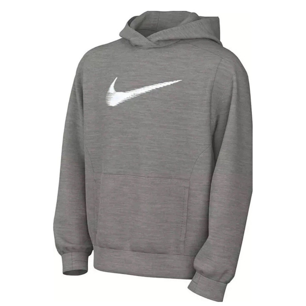 Nike Boy's Big Kid Multi+ Therma-Fit Pullover Hoodie | Grey |‎ XS FD3893-063